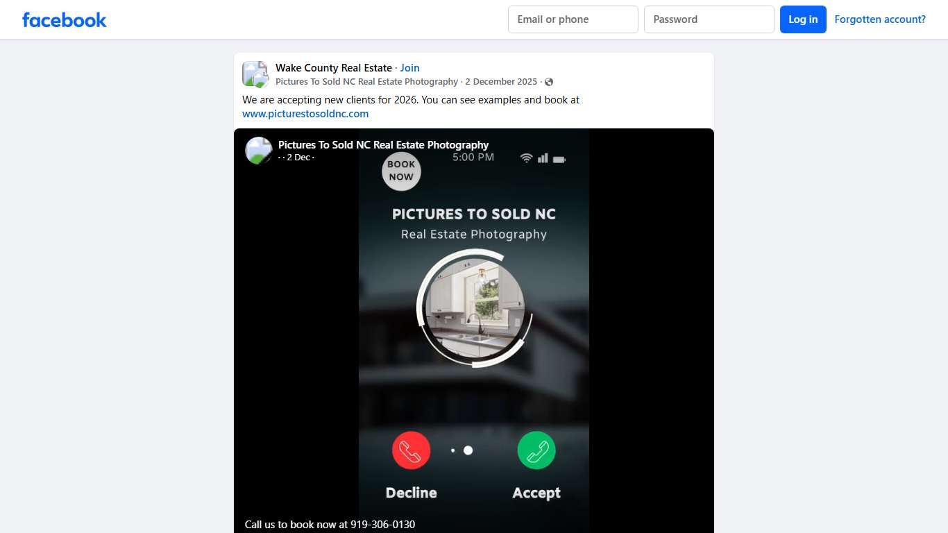Wake County Real Estate We are accepting new clients for 2026 Facebook