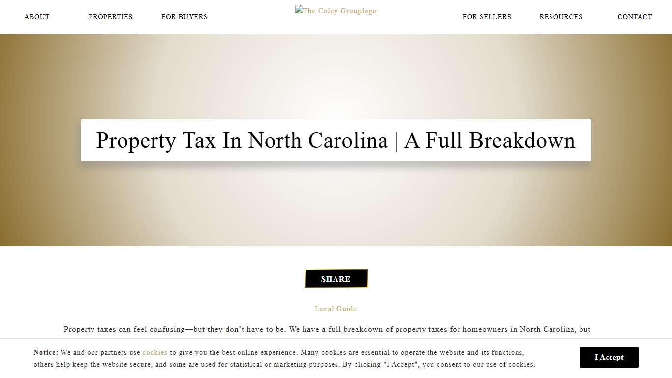 Property Tax in North Carolina A Full Breakdown