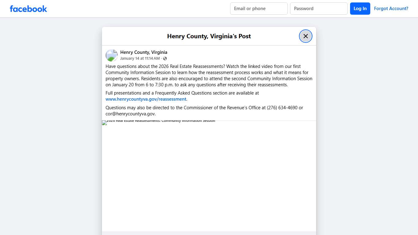 Have questions about the 2026... - Henry County, Virginia Facebook